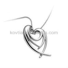 Fashion 925 sterling silver heart shape pendant